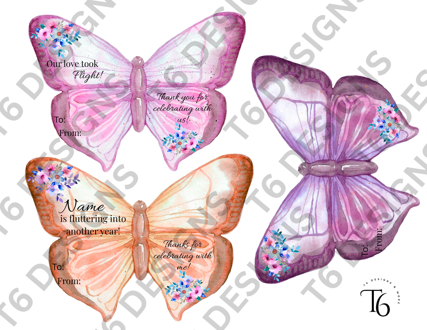 Butterfly Chapstick Party Favor (Physical Product)