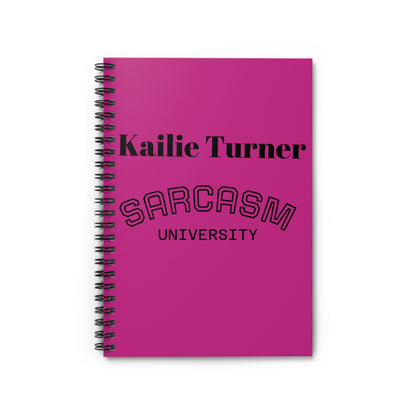 Sarcasm University Spiral Notebook - Fun Gift for Students, Journaling, School Supplies, College Essentials, Humor Writing