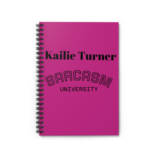 Sarcasm University Spiral Notebook - Fun Gift for Students, Journaling, School Supplies, College Essentials, Humor Writing