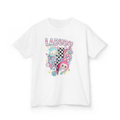 Kids T-Shirt Pastel Labubu and Black and White Design