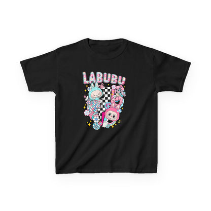 Kids T-Shirt Pastel Labubu and Black and White Design