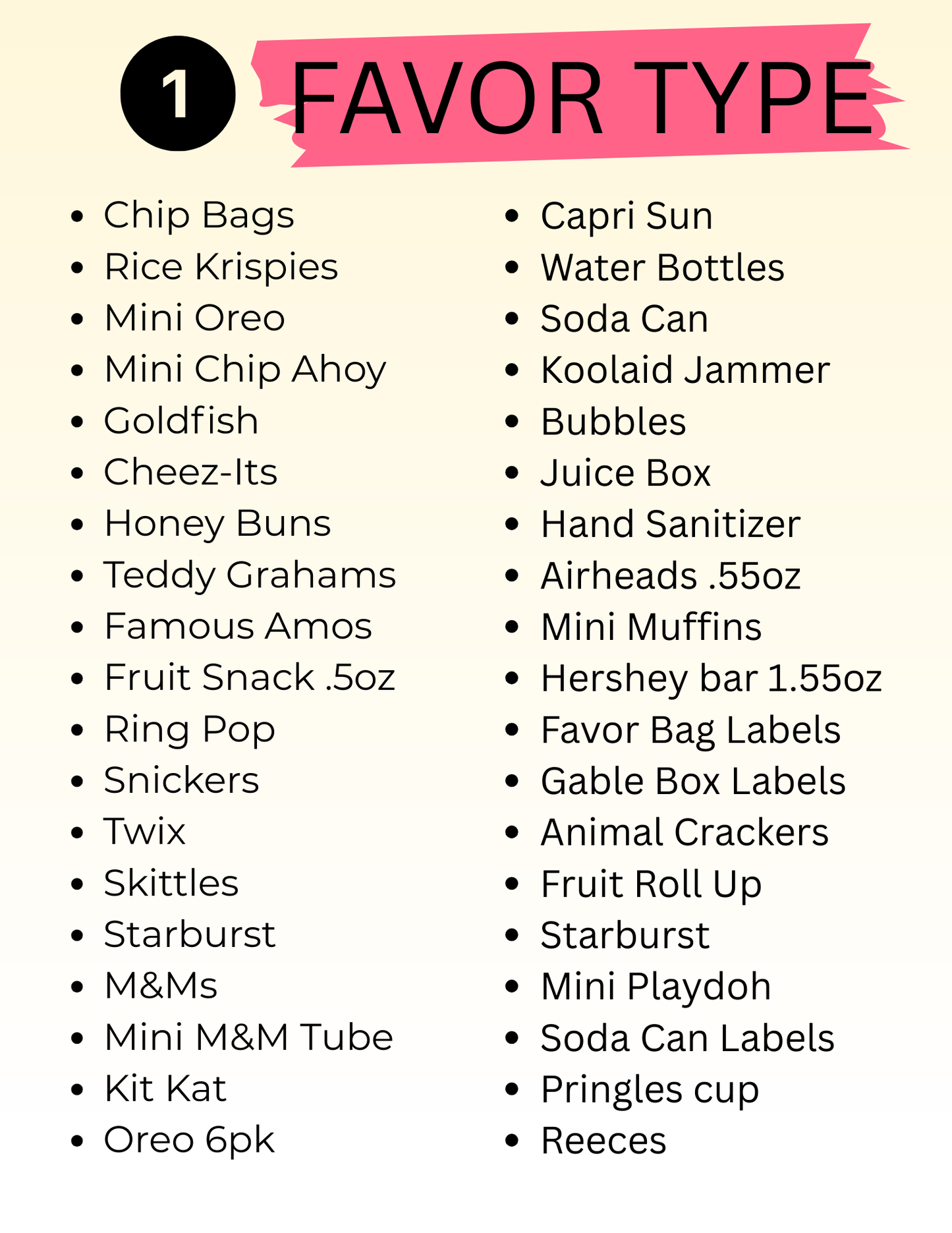 Personalized Party Favors – Custom Snack Labels or Filled Treats for Birthdays, Baby Showers, Weddings & Events