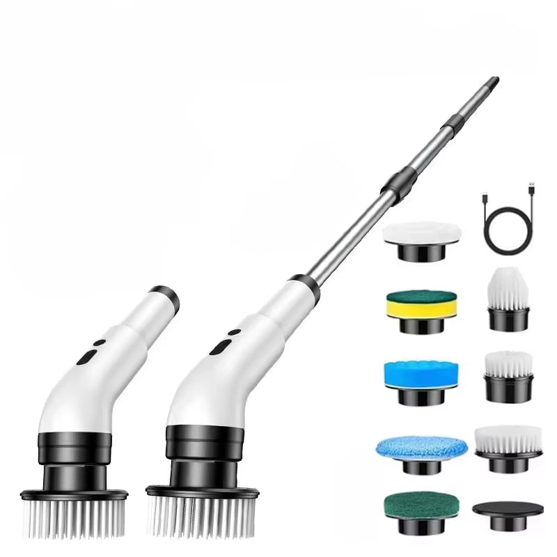 9-in-1 Electric Cleaning Brush – Powerful, Cordless & Built for Every Surface! 🧼⚡