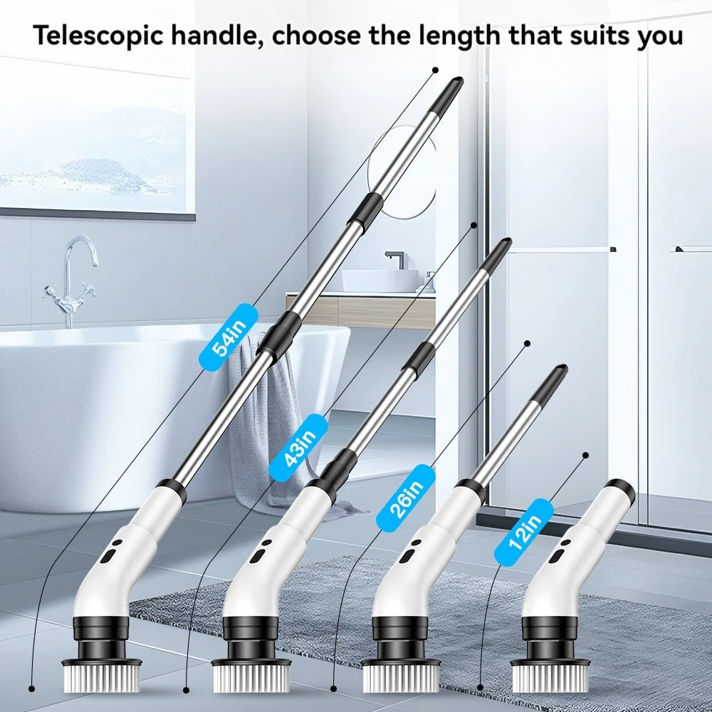 9-in-1 Electric Cleaning Brush – Powerful, Cordless & Built for Every Surface! 🧼⚡