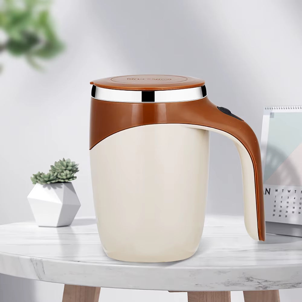 Lazy Coffee Stirring Cup Auto Stirring Cup Magnetic Rotating Electric Milk Cup Mark Cup 304 Stainless Steel