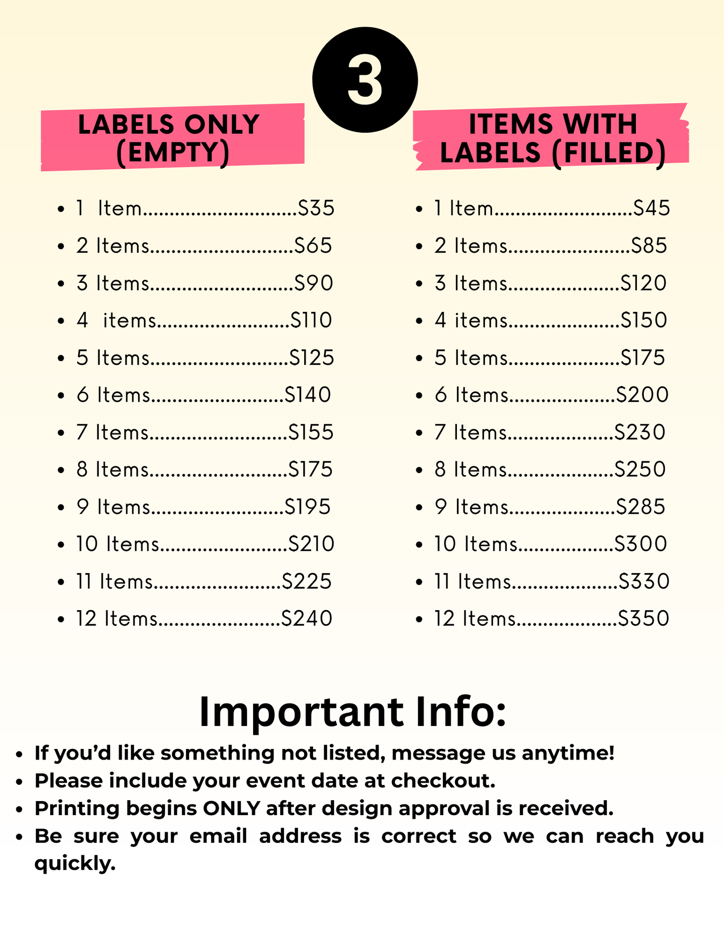 Personalized Party Favors – Custom Snack Labels or Filled Treats for Birthdays, Baby Showers, Weddings & Events