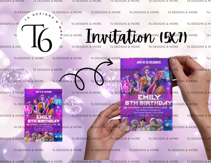 Pop Star Party Favor Labels Bundle #2