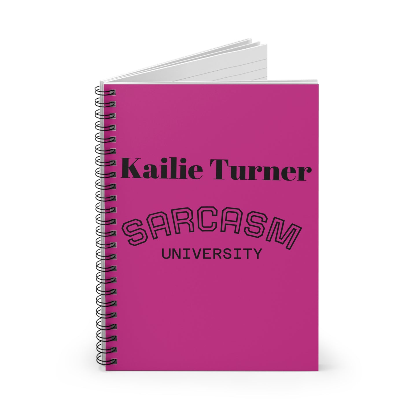 Sarcasm University Spiral Notebook - Fun Gift for Students, Journaling, School Supplies, College Essentials, Humor Writing