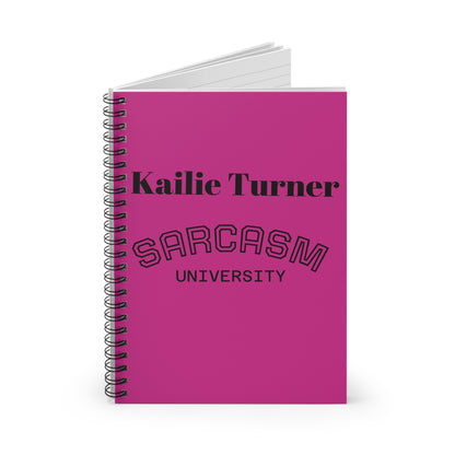 Sarcasm University Spiral Notebook - Fun Gift for Students, Journaling, School Supplies, College Essentials, Humor Writing