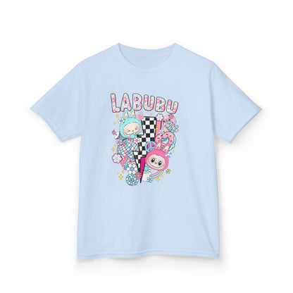 Kids T-Shirt Pastel Labubu and Black and White Design