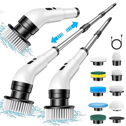 9-in-1 Electric Cleaning Brush – Powerful, Cordless & Built for Every Surface! 🧼⚡
