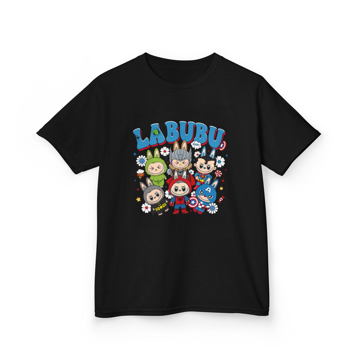 Kids Graphic Tee featuring LABUBU Characters, Fun Shirt for Boys and Girls, Birthday Gift, Playtime Outfit, Unisex Kids Clothing