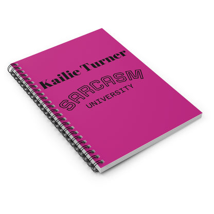 Sarcasm University Spiral Notebook - Fun Gift for Students, Journaling, School Supplies, College Essentials, Humor Writing