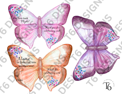 Butterfly Chapstick Party Favor (Physical Product)