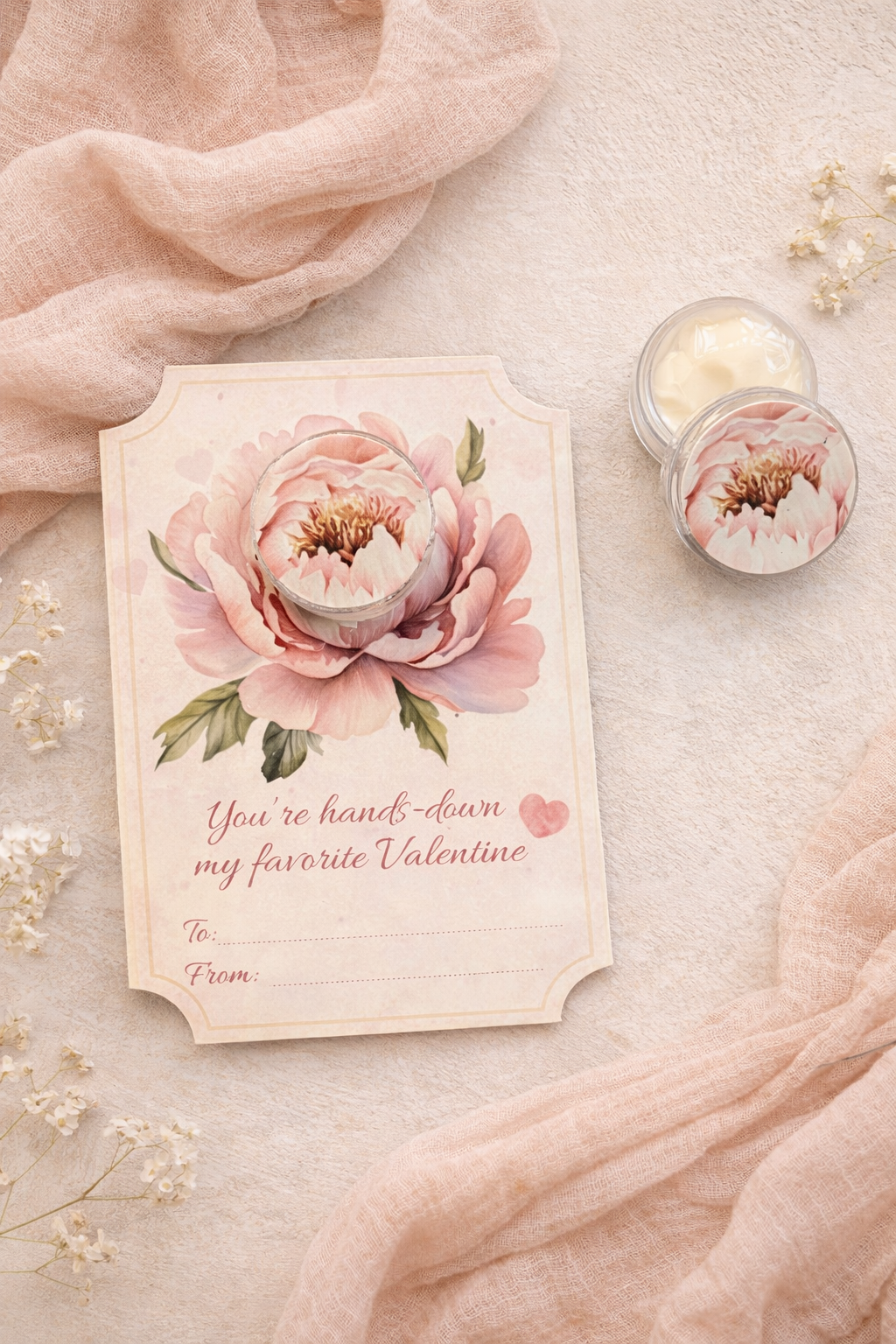 Elegant Floral Hand Cream Party Favor Set