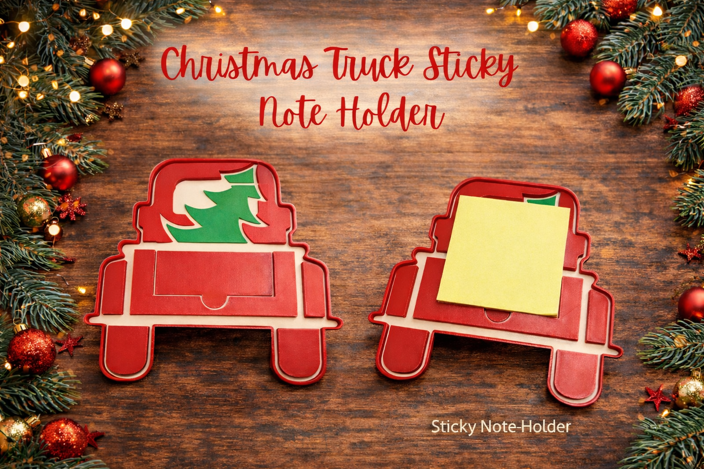 🎄Christmas Truck Sticky Note Holder