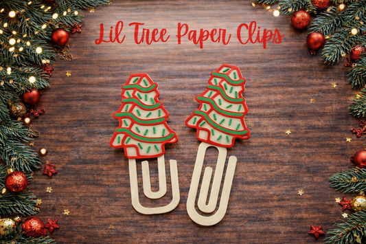 🎄 Little Debbie–Inspired Christmas Tree Paper Clips