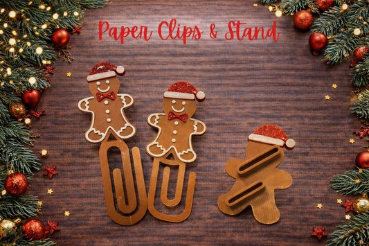 Gingy Paper Clips & Stand