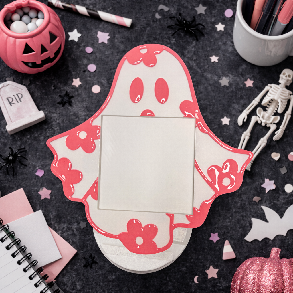 3D Printed Ghost Post It Note Holder