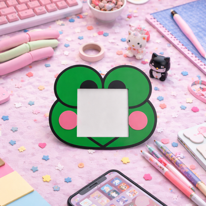 Keroppi-Inspired Sticky Note Holder – Cute, Quirky, and Desk-Ready!