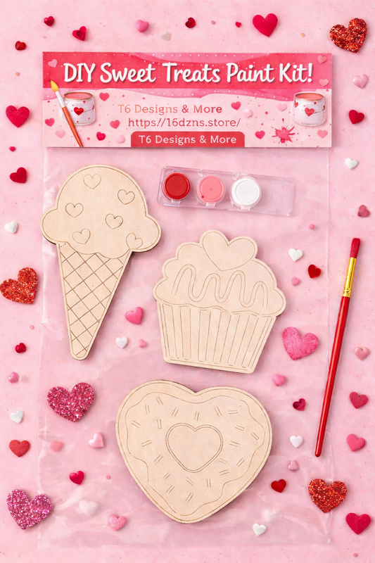 DIY Valentine Paint Kits Classroom Packs