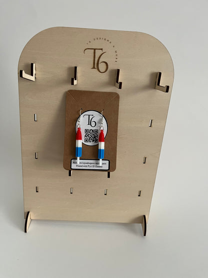 3D Printed Bomb Pop Earrings!