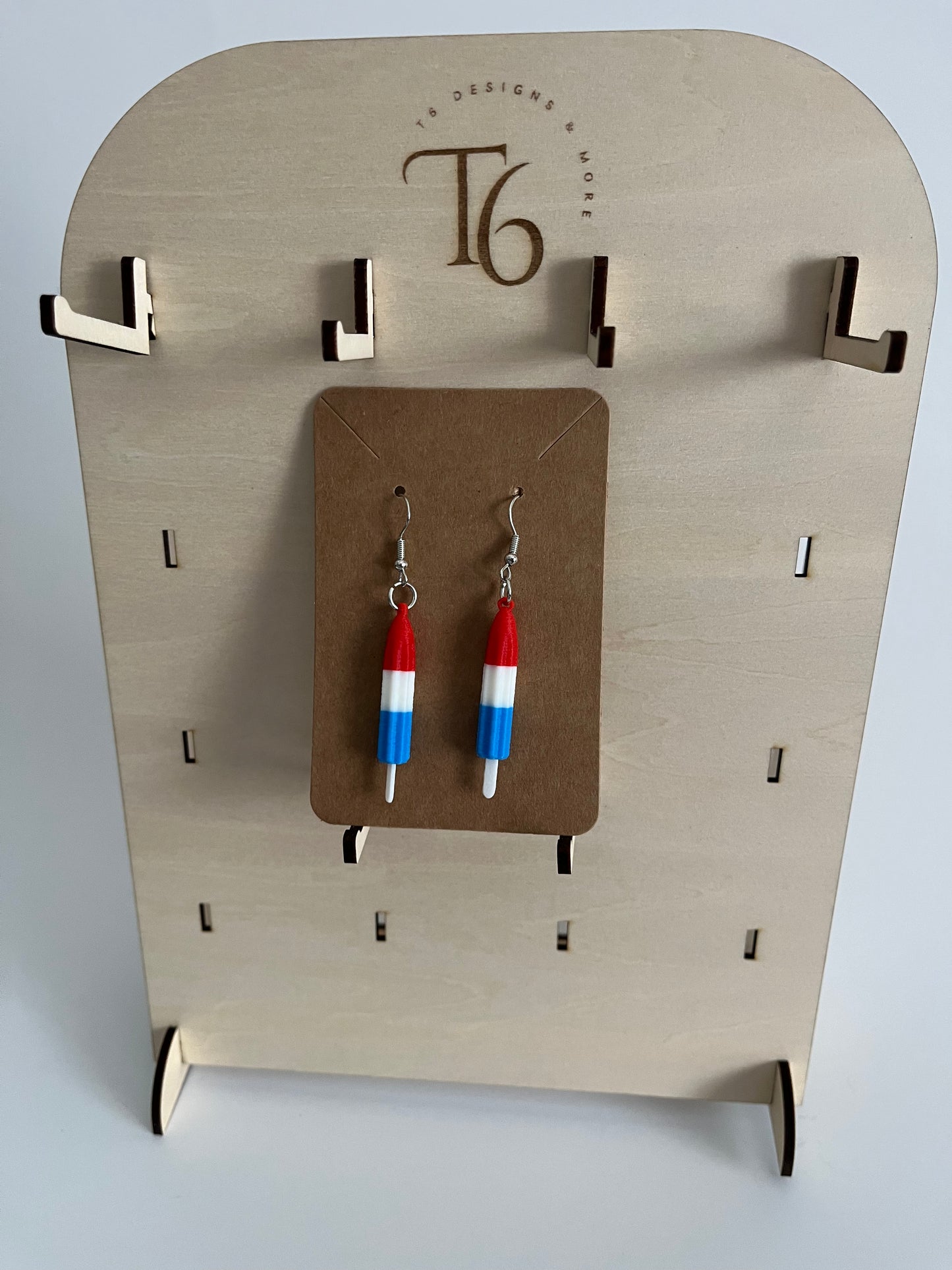 3D Printed Bomb Pop Earrings!