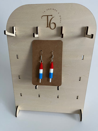 3D Printed Bomb Pop Earrings!