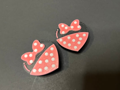 3D Printed Girl Mouse Straw Toppers