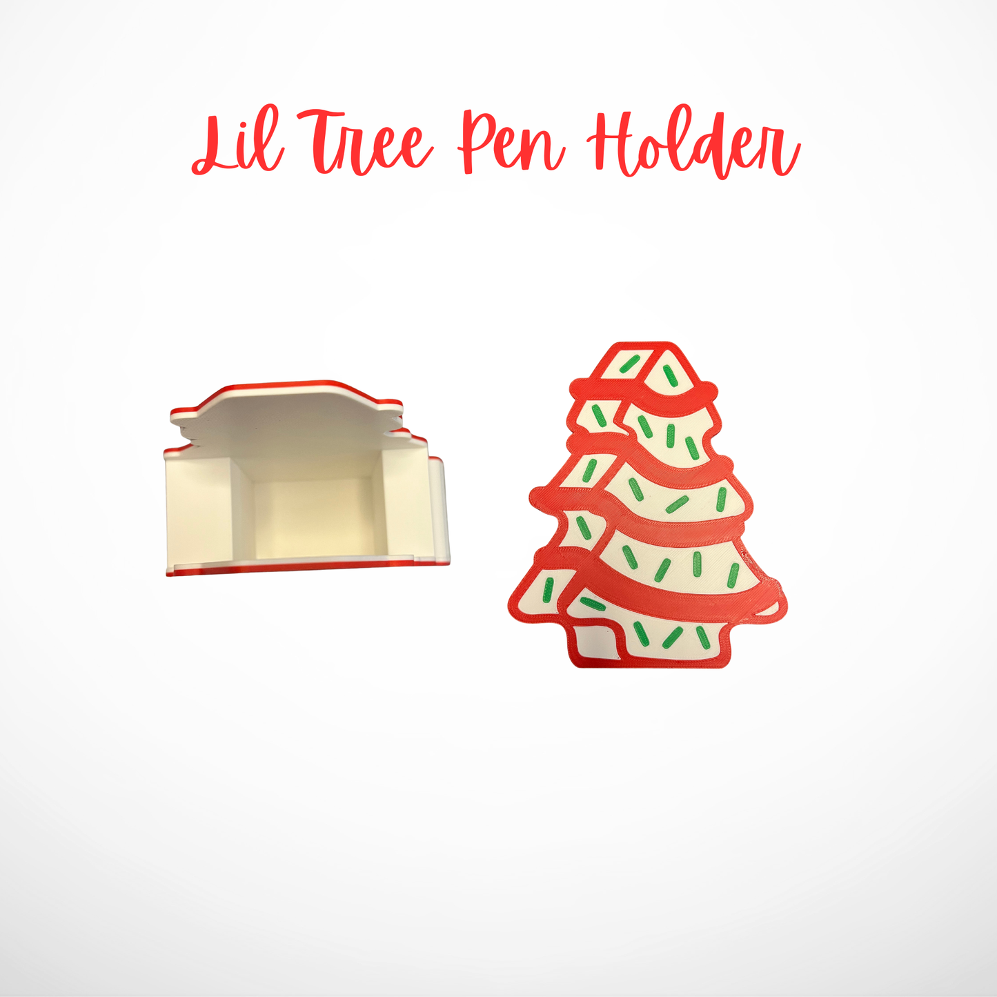 🎄 Little Debbie–Inspired Christmas Tree Pen Holder