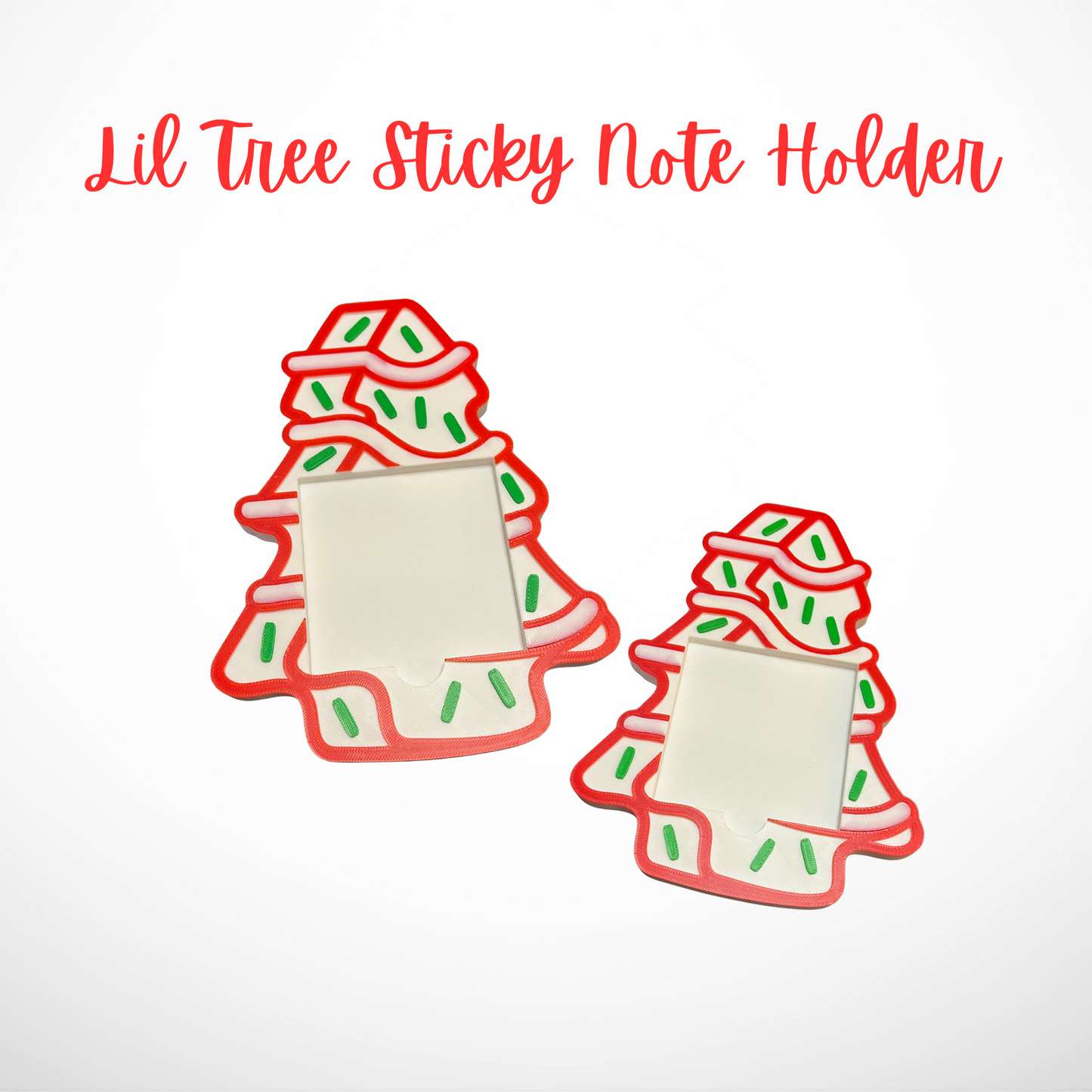 🎄 Little Debbie–Inspired Christmas Tree Sticky Note Holder