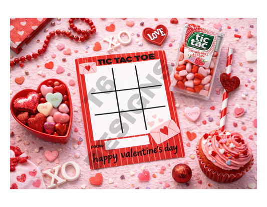 Tic Tac Toe Valentine Digital Download