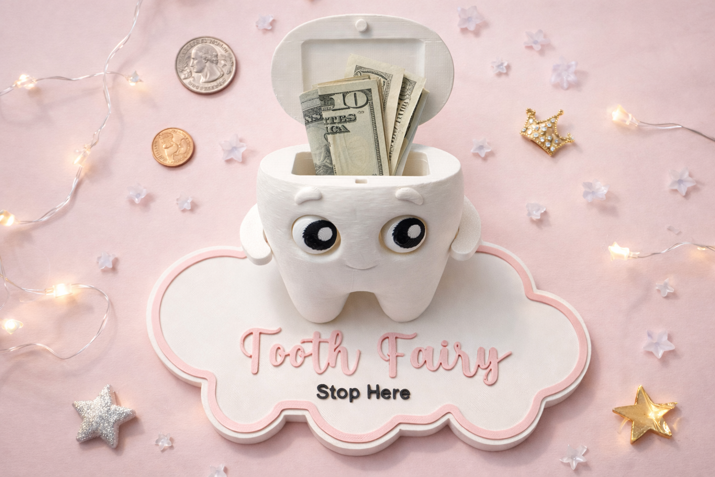 The Tooth Fairy Friend — Magical 3D Keepsake for Lost Teeth