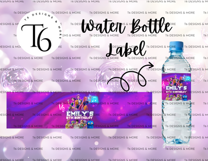 Pop Star Party Favor Labels Bundle #1